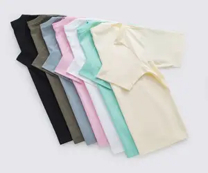 Trend loose 100% cotton 220g short sleeve wholesale custom short sleeve casual sports