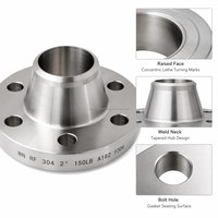 Bride filetée en acier au carbone A105 pour système CVC moyenne pression ASME B16.5 CL300 RF NPS 1/2-6