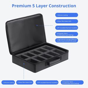 Boîte de rangement pour cartes à collectionner, grande capacité, 38.5x27.5x8.5cm, pour cartes de sport et de jeu - Product Image 3