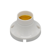 Accessoire à douille à vis en surface monté blanc 63mm Base de lampe ronde E27 pour ampoule LED à usage résidentiel