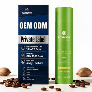 Champú Botánico con Cafeína de Marca Privada para Cabello Teñido, Fórmula Personalizada, Cuidado del Cabello Seguro para el Color, OEM ODM Venta al por Mayor - Product Image 1