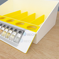 RECHII boîte de présentation de stockage de bouteilles de parfum de soin de la peau en acrylique pour magasin de produits de beauté boîte de support glorifiant d'huiles essentielles