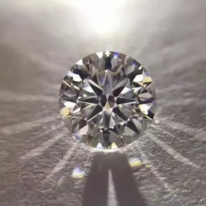Diamantes sintéticos de corte redondo a granel, proveedores de diamantes cultivados en laboratorio, 3,04