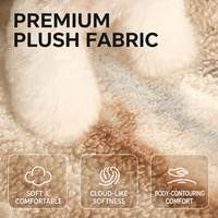 Lit orthopédique en peluche pour chien, avec coussin amovible, housse lavable, antidérapant, pour chiens de grande, moyenne et petite taille.
