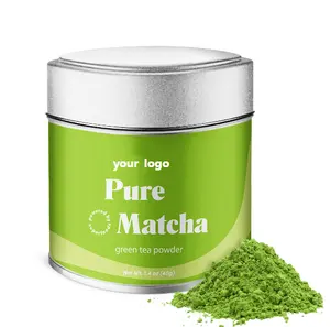 Polvo de té verde Matcha orgánico de etiqueta privada personalizada Ceremonial 100% Matcha en polvo A/AA/3AAA/5AAAAAGrado alimenticio