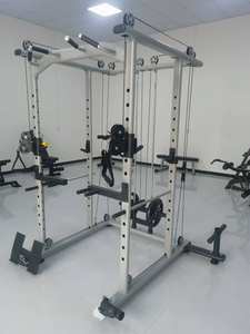 OEM Cage de <span class=keywords><strong>musculation</strong></span> multifonctionnelle avec support pour plaques de poids et machine de crossover par câble, équipement de gym à domicile pour l'entraînement de force - Product Image 4