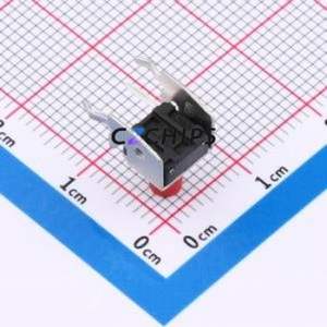 TSA06231-085B332BB Tactile Switch Bent Lead Through Hole-4P,7.4x6.2mm Switch Single Pole Single Throw Round Button 1.8N 7.4mm - Product Image 2