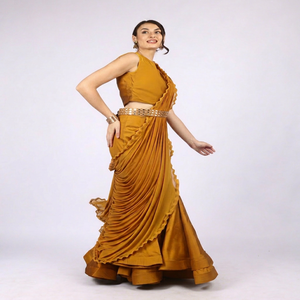 ชุดสวยสง่างามสำหรับผู้หญิง พร้อมสวมใส่ ลายเมอร์เมด ประดับกระจก ให้ลุคหรูหรา - Product Image 1