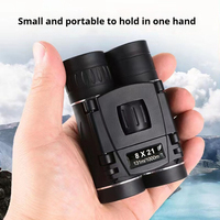 Binoculares de Largo Alcance de Alta Potencia con Adaptador para Teléfono, Mini Binoculares Compactos de Bolsillo para Caza, Conciertos, Teatro, Ópera y Actividades al Aire Libre