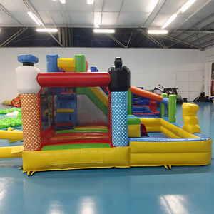 Ngoài Trời Nhà Bị Trả Lại Với Hồ Bơi Lâu Đài <span class=keywords><strong>Bouncy</strong></span> Với Trượt Nhảy Lâu Đài Với Slide Và Hồ Bơi Thương Mại Lâu Đài Bơm Hơi - Product Image 4