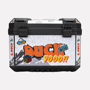 Bauletto Posteriore per <span class=keywords><strong>Moto</strong></span> in Plastica PP MOXINGKE di Alta Qualità, Personalizzabile, Robusto, per Conservazione Casco, <span class=keywords><strong>Accessori</strong></span> <span class=keywords><strong>Moto</strong></span> - Product Image 4