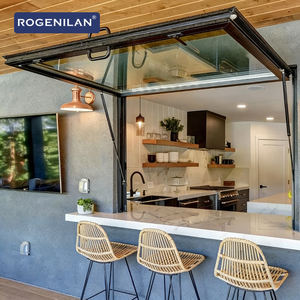 Fenêtres à battants Rogenilan USA étanches en aluminium triple vitrage Low-e avec vérin à gaz - Product Image 4