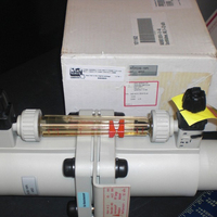 Débitmètre adapté au MU 845-65-D, type 840, débitmètre 4-32 m2/h, 10 bars, PP DN65, orifice 44 mm