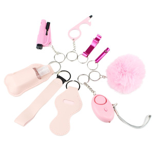 2025 Mới Sáng Tạo Sang Trọng Ngoài Trời An Toàn Cá Nhân Tự Vệ Báo Động 9-Mảnh Thiết Lập Keychain - Product Image 6