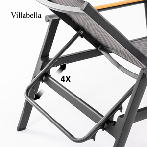 Ghế tắm nắng hồ bơi có thể điều chỉnh, đồ nội thất sân vườn, ghế dài bằng nhôm ngoài trời dành cho khách sạn - Product Image 3