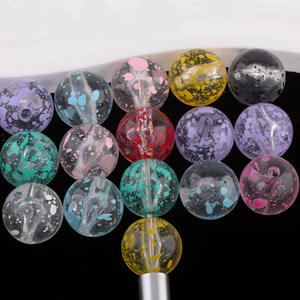 Pintura Color patrón Irregular mariscos cuentas diamante bolas perforadas DIY teléfono móvil llavero collar Accesorios - Product Image 1