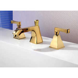 2 Griff 3 Loch Waschtisch mischer Wasserhahn Waschbecken Wasserhahn Massiv Messing Becken Pistole grau Wasserhahn Mixer - Product Image 2