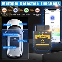 Inalámbrico para Bluetooth Elm327 1,5 OBD2 V020 All-Vehicle 12V Engine OBD II Máquina de diagnóstico Lector de código Herramientas de escaneo para automóvil