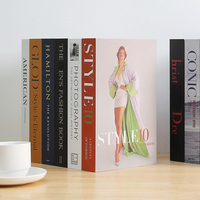 Livres décoratifs de luxe rectangulaires imperméables, en papier de haute qualité, pour un style moderne de maison, livres de table pour la maison et le bureau