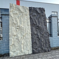 Panel de Piedra de Poliuretano Ligero para Decoración Exterior, Panel de Pared de Piedra Artificial 3D