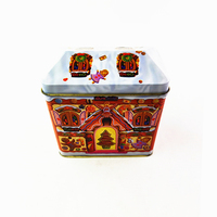Boîte à biscuits en forme de triangle, de qualité alimentaire, imprimée, boîte à biscuits, contenants, boîte en étain personnalisée, boîtes cadeaux en gros