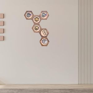 Fashion Wood Display Stand <strong>for</strong> <strong>Wall</strong> Honeycomb Wooden <strong>Medal</strong> Stand Stitching Hanger Display <strong>Medal</strong> <strong>Holders</strong> - Product Image 6