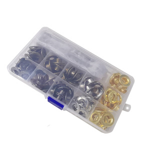 Kit d'œillets pour vêtements, 49 pièces avec outils, diamètre intérieur 9,5 mm, pour vêtements, sacs, chaussures, textiles de maison - Product Image 5