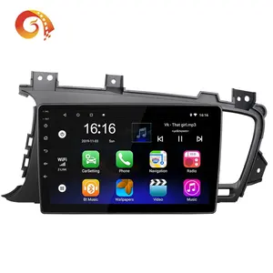 Radio Stereo Multimedia Mobil 9 Inci Layar Sentuh, Pemutar Video Dvd Mobil Android untuk Kia K5 2011 2012 2013 2014 2015