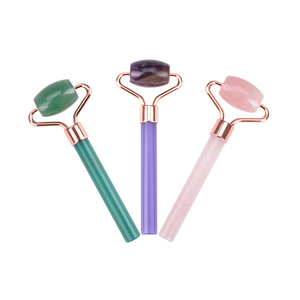 2020 anti- Wrinkle Removal Dark circle Beauty Health <span class=keywords><strong>Care</strong></span> product Single Head Facial Massage rose quartz mini <span class=keywords><strong>Jade</strong></span> Stone Roller - Product Image 5