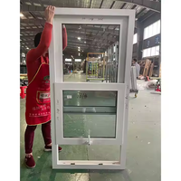 Ventanas inclinables y giratorias de PVC/UPVC de alta calidad personalizadas con vidrio templado doble, buen aislamiento acústico para casa