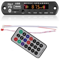 Décodeur MP3 sans perte pour voiture, carte de décodage, écran couleur numérique LED, récepteur Bluetooth 5.0, radio FM, kit audio USB 3.5mm AUX