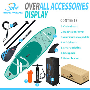 Lướt sóng Bán hàng nóng Inflatable sup Board <span class=keywords><strong>Paddle</strong></span> Board 10'6*32 "* 6" với ba lô bơm mái chèo cho lướt sóng supboard - Product Image 3