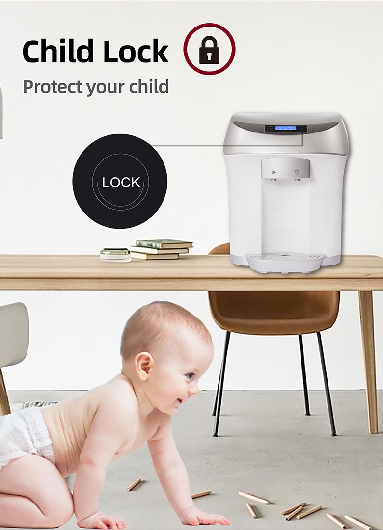 Filterpur desktop UV electric instant hot cold water filter dispenser price