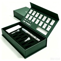 Boîte à peptides avec logo personnalisé, boîte cadeau en papier de luxe avec insert en mousse EVA, boîte d'emballage pour stylo d'injection de peptides