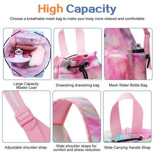 Muestra gratis personalizado de gran capacidad Tyvek impermeable Paquete de deportes mochila portátil cordón natación Yoga-para cuerda bolsa de almacenamiento - Product Image 5