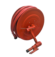 Tuyau d'incendie XF de haute qualité avec dévidoir télescopique mural en PVC/Acier/Laiton/Caoutchouc, type manuel/automatique, rouge laiton
