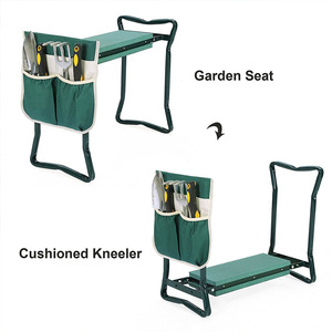 Tabouret de jardin pliable, siège profond, chaise mollet, avec poignées, pour le jardinage - Product Image 3