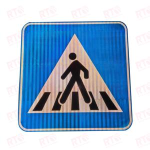 Tráfico reflectante calle seguridad vial giro derecho giro izquierdo aluminio pegatina señal con tablero lámina reflectante - Product Image 6