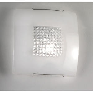 LÁMPARA DE TECHO TIFFANY BLANCA DE 1 LUZ 30X30CM - 1XE27 - Product Image 1