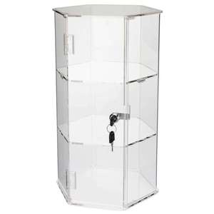 Comptoir Transparent 360 Rotation Bijoux Affichage Fumée Rack Cabinet avec Serrure et Clé Acrylique Jewel Box - Product Image 3