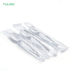 Fuling Trọng lượng trung bình trắng 2.5g bọc nhựa dao kéo thìa nhựa dùng một lần - Product Image 2