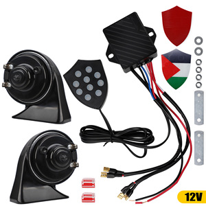 Kit de klaxon d'escargot pour voiture 12V étanche, klaxon électrique haute fréquence pour la modernisation avant de moto - Product Image 2