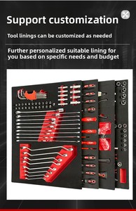 Ensemble d'outils automobiles en acier au carbone de 420 pièces avec plateau organisateur en mousse EVA pour la réparation et l'entretien mécanique de voitures et de maisons - Product Image 5