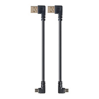USB de 90 grados USB a Micro USB Cable para Roku TV Stick y banco de potencia