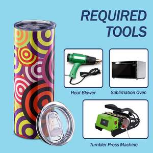 Termos Personalizados de Acero Inoxidable de 20 OZ, Aislados al Vacío, para Sublimación, Vasos de Viaje con Tapa Sellada de Acero Inoxidable - Product Image 3