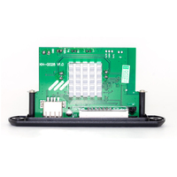 Placa amplificadora de potencia pequeña con reproductor MP3 estéreo de 2x60W, tarjeta TF de lectura, placa decodificadora de MP3 compatible con formatos de Audio FLAC y WAV