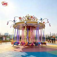 Manèges de fête foraine : Chaise volante rotative, équipement d'amusement extérieur personnalisé, structure stable pour carnaval mobile et événements en plein air