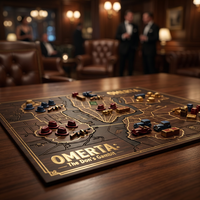Jeu de société de stratégie Mafia personnalisé OEM ODM, jeu de table avec cartes imprimées, jetons, dés, papier recyclable, emballage personnalisé, jeux de société