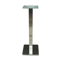 Base de table personnalisable en acier inoxydable brossé S.S201 400x400xH1080mm, support métallique pour restaurant, café, plusieurs tailles disponibles