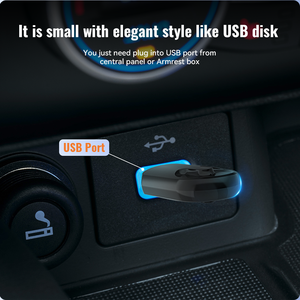 Oem plug-and-play xách tay không dây Carplay Adapter 2-in-1 Mini Dongle với USB/Type-<span class=keywords><strong>C</strong></span> giao diện cho Android và IOS xe ô tô - Product Image 5